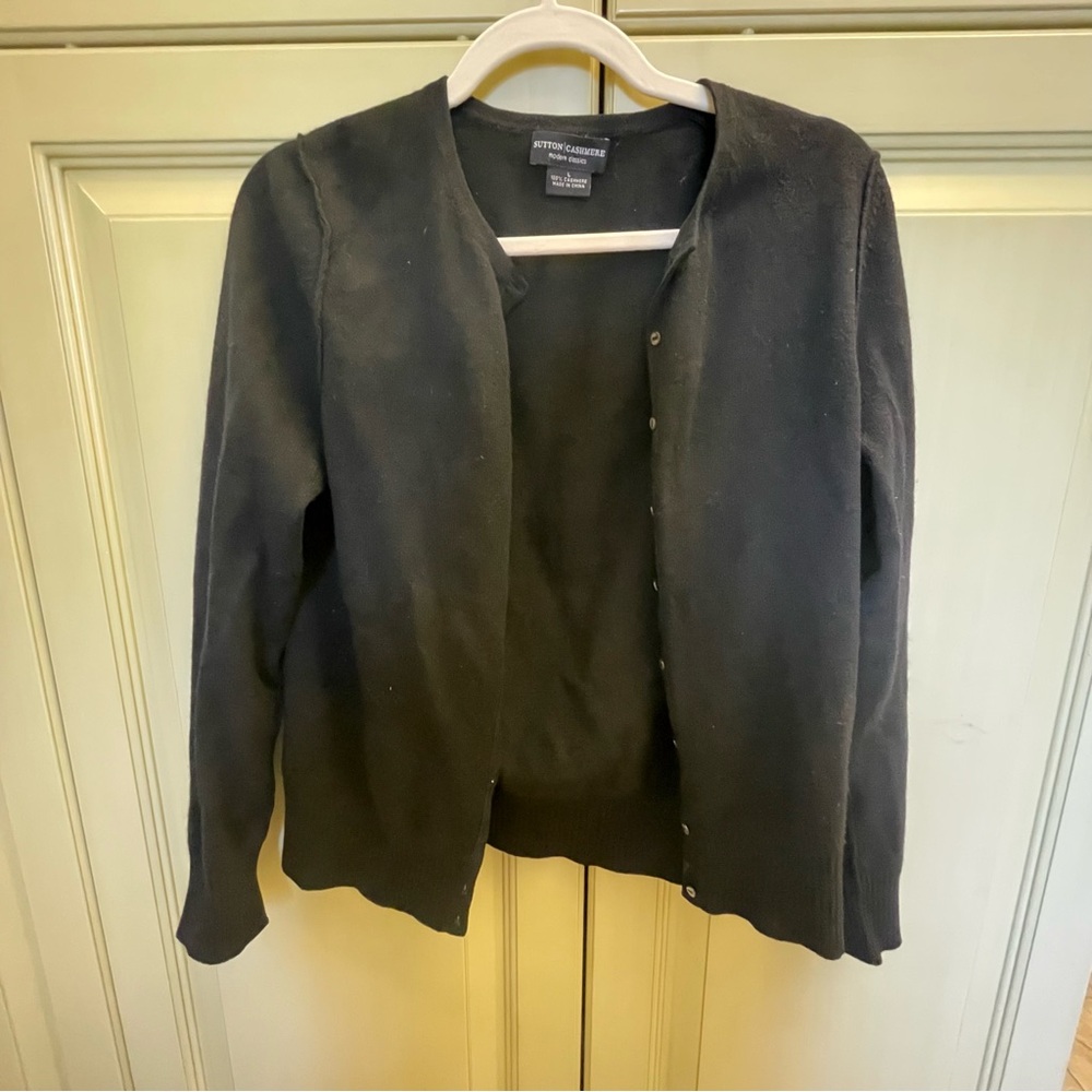 Black cashmere Women's sweater